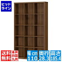 【スーパーSALE】6/11 AM1:59まで フリーラック 白井産業 オープンラック 本棚 インテリア棚 飾り棚 大容量 収納 リビング 約幅110 奥行28 高さ185cm ダークブラウン セパルテック SEP-1911DK(3)