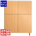 【お買い物マラソン】05/16 AM1:59まで キャットトイレクローゼット 幅75 高さ99 木目柄 CR-1011 ナチュラル 宮武製作所