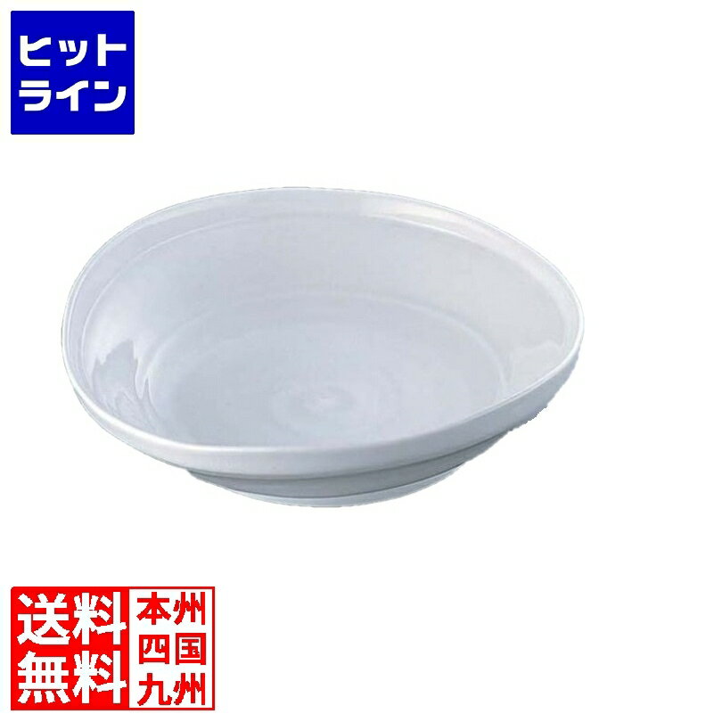 【BLACK FRIDAY】11/27 AM1:59まで エムズジャパン 白釉たわみ8.0大皿 深 B03-35 ROO3801