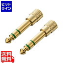 サンワサプライ 3.5mmステレオミニプラグ-6.3mmステレオ標準プラグ変換アダプタ MM-SPKB2