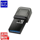 エレコム キャップ式USB Type-C(TM)メモリ(ブラック) MF-CAU32064GBK(2)