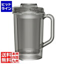 サーモス 透明2重ドリンクピッチャー TPJ-1601 ブラック PPTK602(3)