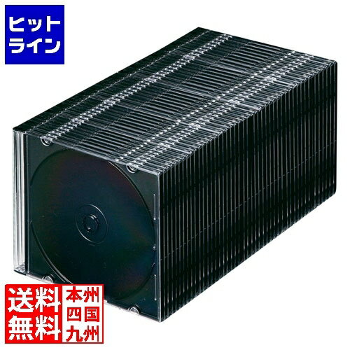 サンワサプライ Blu-ray・DVD・CDケース(スリムタイプ・50枚セット・ブラック) FCD-PU50MBKN2 サンワサプライ Blu-ray・DVD・CDケース(スリムタイプ・50枚セット・ブラック) FCD-PU50MBKN2