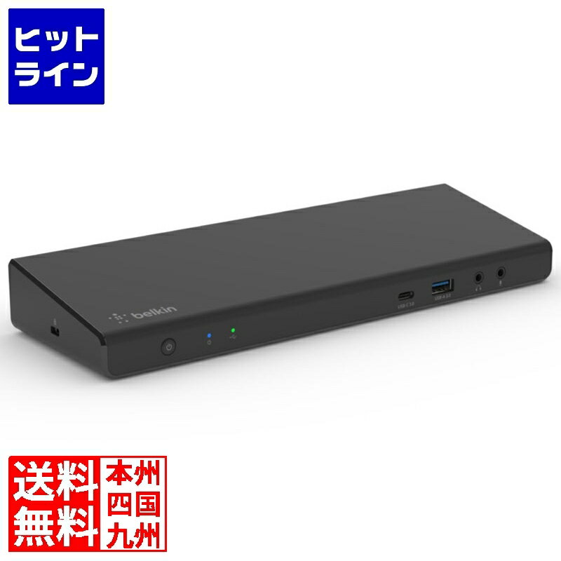 ベルキン CONNECT→ユニバーサルUSB-C トリプル ディスプレイ ドック INC007QCBK