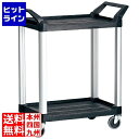 【お買い物マラソン】07/26 AM1:59まで トラスト Hi5ユーティリティーカートS2段 4010 ブラック HKC9201