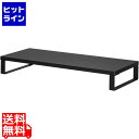 【スーパーSALE】9/11 AM1:59まで サンワサプライ 木製机上ラック(W600・ブラック) MR-LC312BK