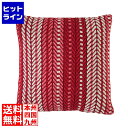 【お買い物マラソン】05/16 AM1:59まで 東谷 クッション ボーダー レッド TTC-337H(3)