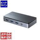 サンワサプライ USB Type-Cドッキングステーション(HDMI/VGA・2画面出力対応) USB-CVDK19(2)