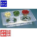 【お買い物マラソン】07/26 AM1:59まで アクリル コールドサラダバー(ボール付) 728C LSL17