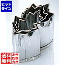 【お買い物マラソン】07/26 AM1:59まで 江部松 EBM 18-8 手造抜型 3Pcs 秋 菊の葉 3094300 5-0622-2501