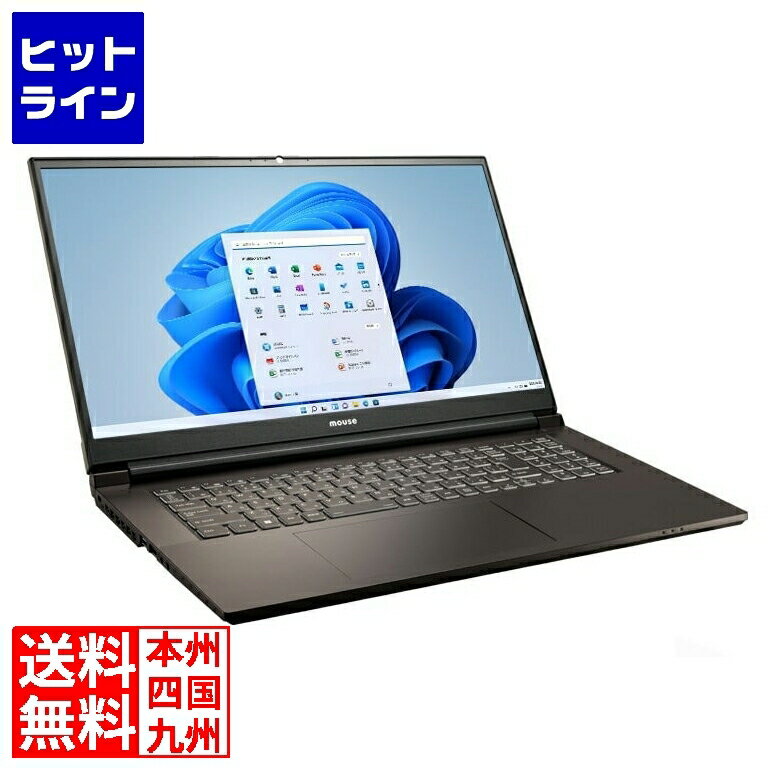 マウスコンピューター mouse K7-I7G50BK-A-BPQD (インテル Core i7-12650Hプロセッサー/メモリ16GB/SSD500GB/ODDなし/Windows11 Pro/17.3型/NVIDIA GeForce RTX 2050/3年ピックアップ保証) K7I7G50BKABAW101DEC-BPQD
