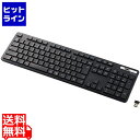 エレコム キーボード ワイヤレス 無線 USB 抗菌 薄型 フルキーボ...(2)