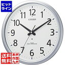 リズム時計工業 シチズン防滴防塵型電波掛時計 8MY493-019 020962001