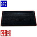 若泉漆器 一休木目盆 黒天朱 尺5寸 ABS樹脂 NS加工
