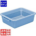 【お買い物マラソン】06/27 AM1:59まで 新輝合成 トンボ 水切篭セット(中篭・水槽) No.0 ブルー EMZ01005(3)