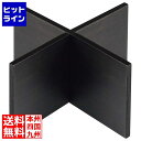 江部松 木製 組立十字スタンド 黒 200×200×100mm 1026030(3)