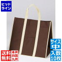 【お買い物マラソン】05/16 AM1:59まで 江部松 ファインビュー不織布バッグ(10枚入)中 ブラウン 4842900