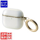 【お買い物マラソン】05/16 AM1:59まで エレコム AirPods (第4世代)用 &me ソフトケース メッキライン AVA-AP06UCMCR