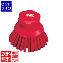 【お買い物マラソン】07/26 AM1:59まで ヴァイカン ハンドブラシ丸 ハードタイプ 3885 レッド 業務用 JBLD502