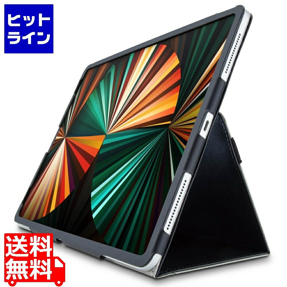 쥳 iPad Pro 12.9 5 (2021ǯ)  С Ģ եå եȥ쥶 ϥɥ٥  ֥å TB-A21PLPLFBK