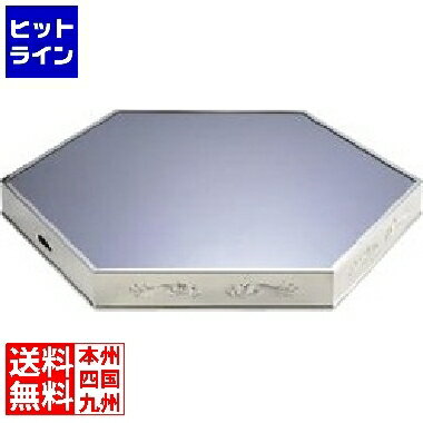 【お買い物マラソンP最大36倍】10/17 AM9:59まで 三宝産業 18-8 六角型ミラープレート 24インチ (アクリル) 業務用 NML48241