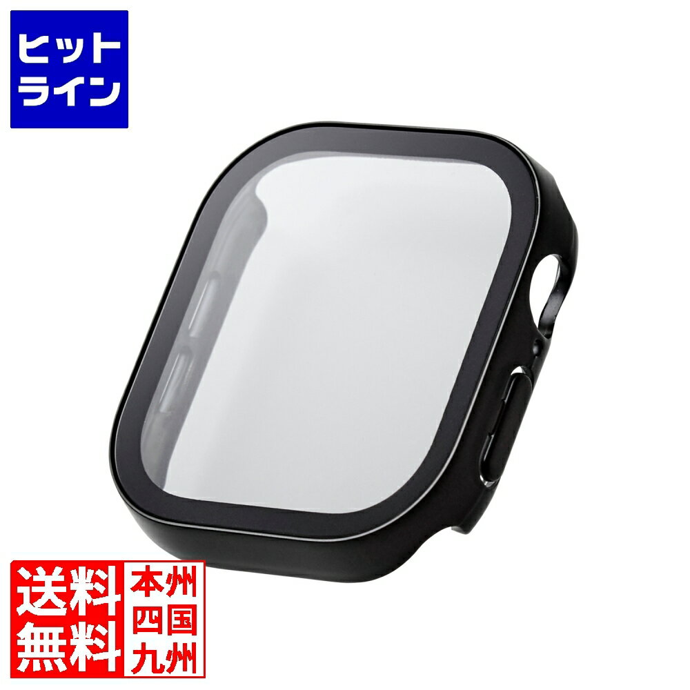 エレコム フルカバーケース/プレミアムガラス/高透明/防水/ブラック AW-24AFCGEBK