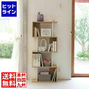 【お買い物マラソン】07/26 AM1:59まで 白井産業 ディスプレイラック 棚 S字 飾り棚 シェルフ 本棚 パーテーション 背面化粧有 幅約60cm 高さ約143cm コビナス