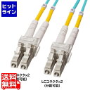 サンワサプライ メガネ型光ファイバケーブル(マルチ50μmOM4、LC×2-LC×2、2m) HKB-OM4LCLC-02