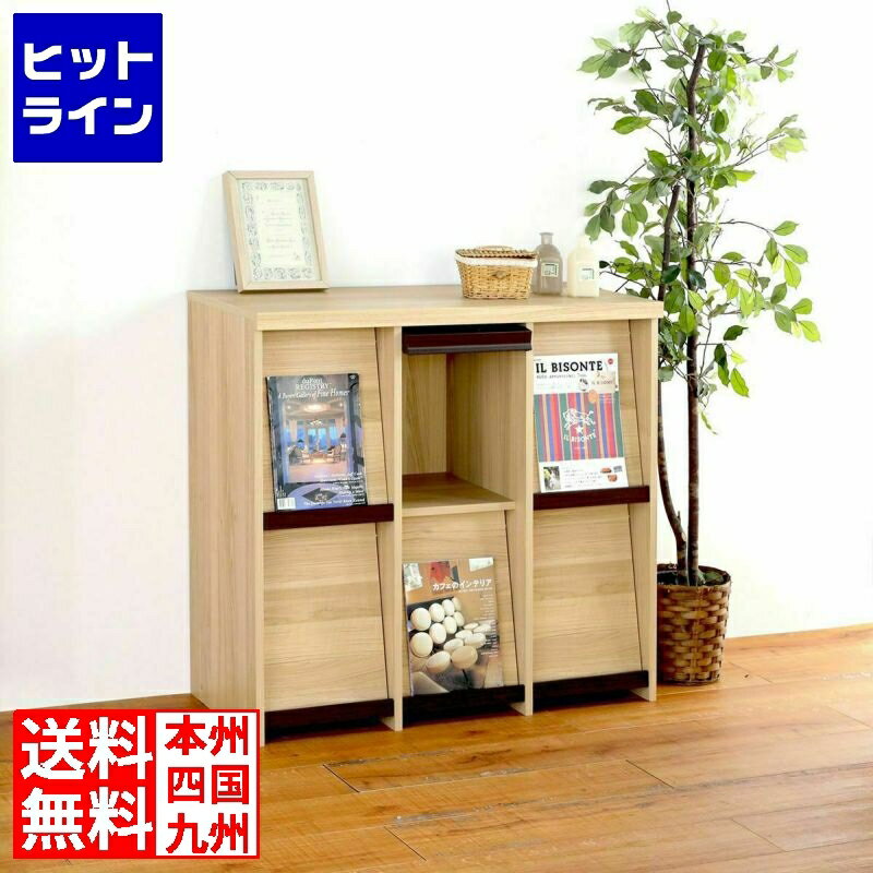 白井産業 ディスプレイラック ラップ扉 本棚 飾り棚 シェルフ 6マス 2段 隠す収納 幅約95cm 高さ約89cm..