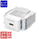 サンワサプライ 埋込コンセント Type-Cx1 PD18W対応 TAP-KJC1W