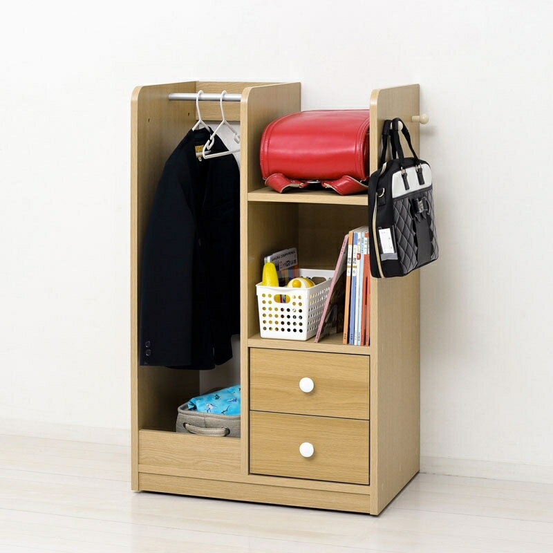 要エントリ【12/1限定当選確率2分の1!1等最大100%ポイントバック】  クロシオ Newランドセルハンガーラック キャスター付 子供部屋 収納 ラック ランドセルラック 高さ97cm 幅60cm クロシオ [3]