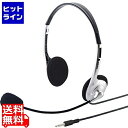 ヘッドセット マイク付き 3.5mm タブレット用ヘッドセット MM-HS526TAB