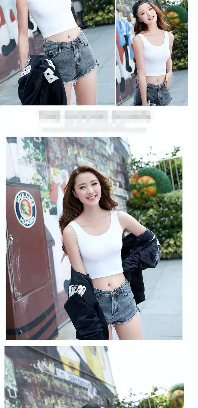 タンクトップ クロップド丈 ブラック ホワイト シック キャミソール/秋 バレンタイン ハロウィン UVカット 温感 ホワイトデー