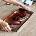 【選べる特典付き】 トレイ 42×21cm ノンスリップ キントー KINTO SEPIAシリーズ 食器 木製