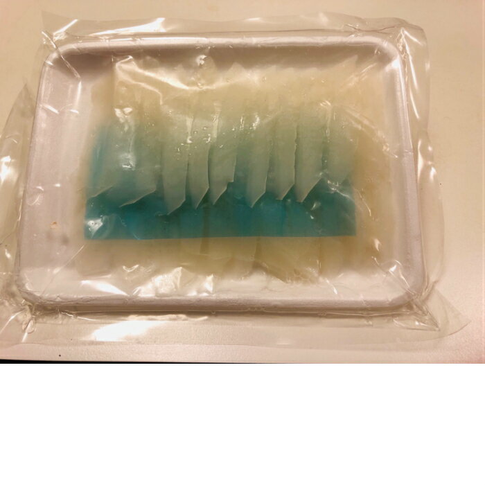 紋甲イカ いか イカ 真空 スライス お刺身 20枚 寿司 海鮮丼 冷凍食品 業務用 賞味期限1年前後 ご自宅で簡単にイカを食べやすいサイズにカットした状態で冷凍真空パックしてます