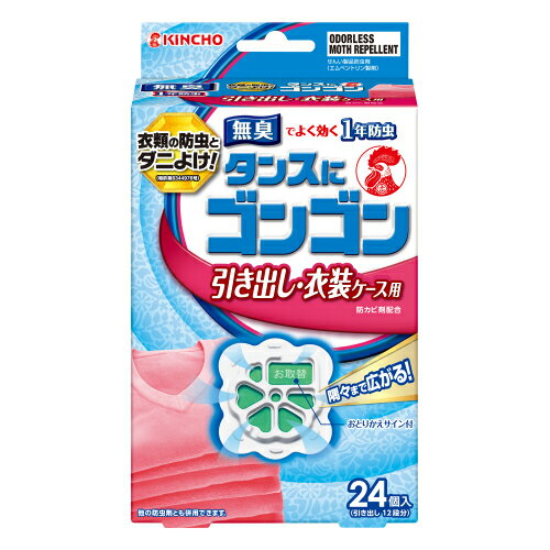 ●ダニよけ効果をプラスした衣類用防虫剤。。 ●引き出し50Lに対して、2個使用が目安。。 ●無臭でよく効く1年防虫。 ・メーカー：大日本除虫菊株式会社 　　　　　　大阪市西区土佐堀1-4-11