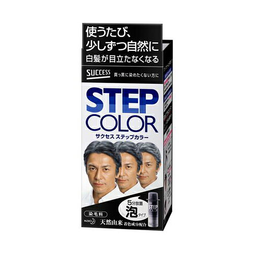 花王　サクセス　ステップカラー　110g【髪 ヘアケア 白髪染め 白髪用 泡タイプ しっとり 若々しい】