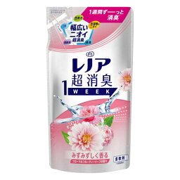 P＆G　レノア超消臭1week　みずみずしく香るフローラルフルーティーソープの香り　つめかえ用　380ml