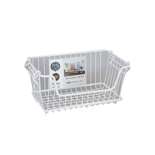 【訳あり】和平フレイズ かちこれ 深型バスケット(小)RG-0553【在庫限り 数量限定 収納 積み重ね 場所を取らない】