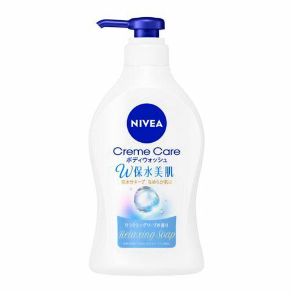 樂天商城 - 花王　ニベア　クリームケア　ボディウォッシュ　W保水美肌　ソープ　ポンプ　470ml【衛生 風呂 ボディケア 体臭 浴用】