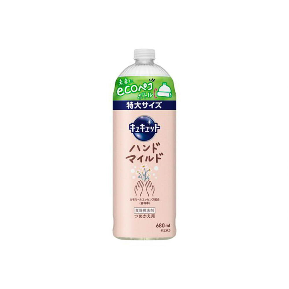 樂天商城 - ＼27日10時までP5倍／花王　キュキュットハンドマイルド　カモミール　つめかえ用　680ml【台所 食器 油汚れ】