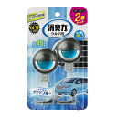 \20日限定!全商品対象10%OFFクーポン/エステー クルマの消臭力 クリップタイプ 2個セット アクアブルーの香り
