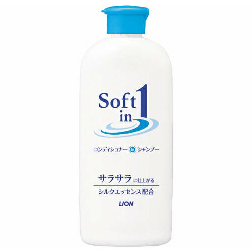 樂天商城 - ライオン　ソフトインワン　シャンプー　サラサラ　レギュラー　200ml【リンスインシャンプー ヘアケア シャンプー 時短 さらさら 指通り 改善 まとまり 泡立ち やさしい 洗い上がり 1本で完結 コンディショナー不要 ケース販売】