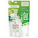 ライオン　hadakara（ハダカラ）ボディソープ　泡で出てくるサラサラfeelタイプ　グリーンシトラスの香り　つめかえ用　420ml