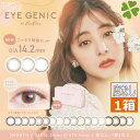 アイジェニックバイエバーカラー/EYE GENIC by Ever Color　×1箱　(2枚入り/BC:8.7/DIA:14.5mm/度あり/カラコン/1ヶ月使い捨て/マンスリー)新木優子イメージモデル