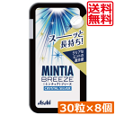 送料無料 アサヒグループ食品 ミンティアブリーズ クリスタルシルバー 30粒×8個 アサヒグループ ミンティア タブレット ミント 大粒 携帯用