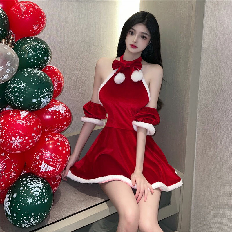 サンタ コスプレ サンタコス クリスマス サンタクロース コスチューム 衣装 セックシー 大人 かわいい バックレス ノースリーブ レッド クリスマス服 大きいサイズ セクシー サンタコスプレ サンタコスチューム クリスマスコスプレ ワンピース