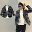 ジャケット 男の子 ジャケット 長袖 韓国 ファッション カジュアル 秋 春 かわいい イギリス風 紳士 チェック柄 上品 入学式 男の子 普段着 キッズ 男の子 発表会 入学式 入園式 こども キッズスーツ ジャケット 卒業式 小学生 110cm 120cm 130cm 140cm 150cm 160cm