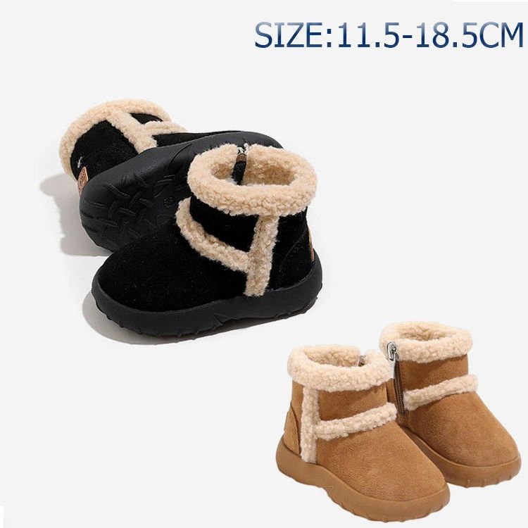 キッズ スノーブーツ 男の子 女の子 ムートンブーツ 裏起毛 防寒対策 冬 ベビー シューズ ショートブーツ 真冬 ブーツ 幼児 暖かい もこ