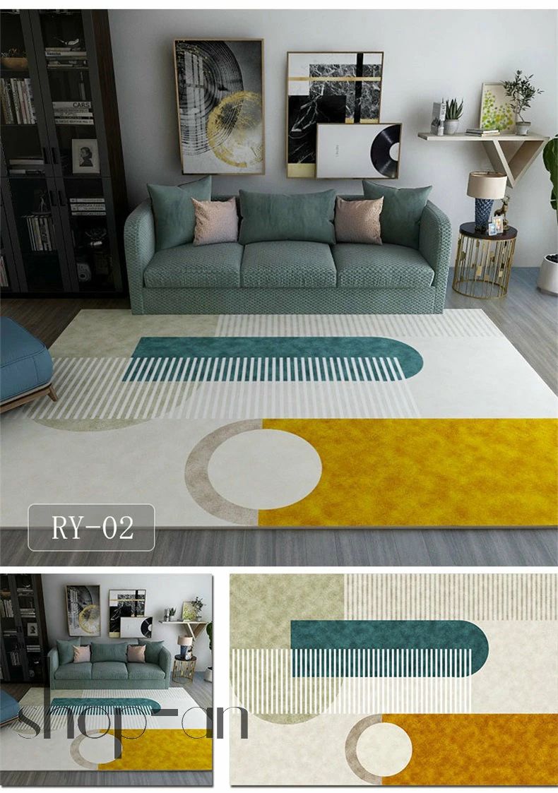 送料無料 カーペット おしゃれ 北欧風 暖かい ラグマット 長方形 秋用 ラグ 140×200cm 160×200cm 160×230cm ラグ 家庭用 滑り止め 厚 [3]